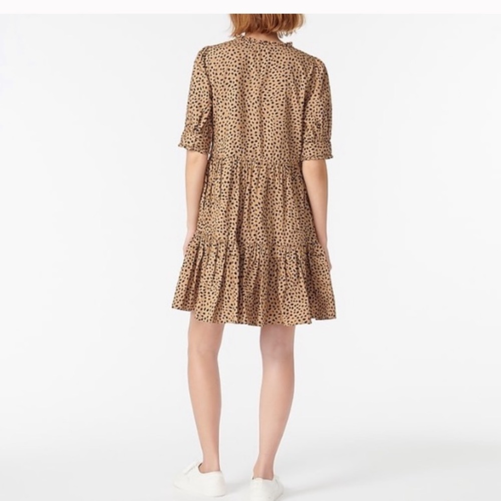 NWT J Crew Ruffleneck Tiered popover dress - XS - Picture 4 of 8